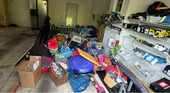 Residential junk removal and home cleanout project